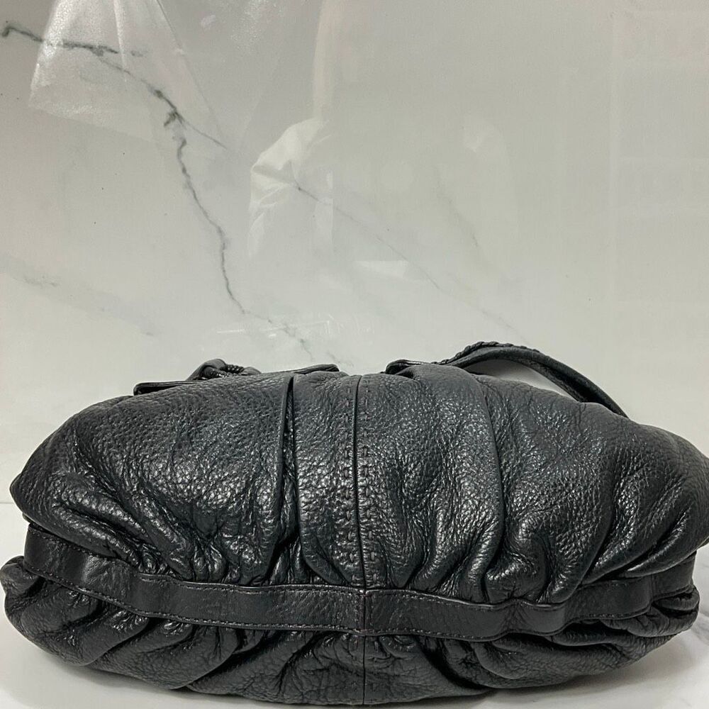 COLE HAAN Black Leather Hobo Shoulder Bag - Picture 4 of 9